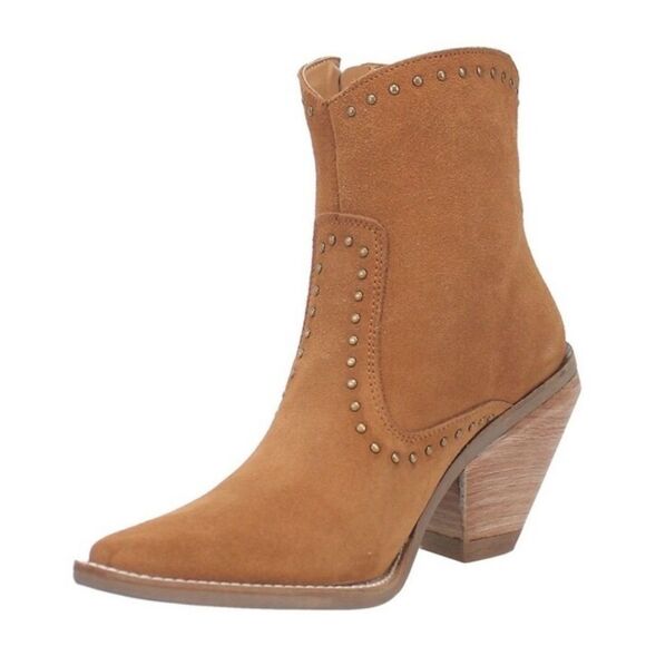Dingo Classy N' Sassy Studs Zip Snip Toe Boots - Picture 1 of 12